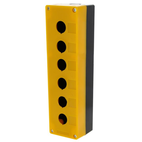 Купить EKF PROxima Корпус КП106 пластиковый 6 кнопок желтый