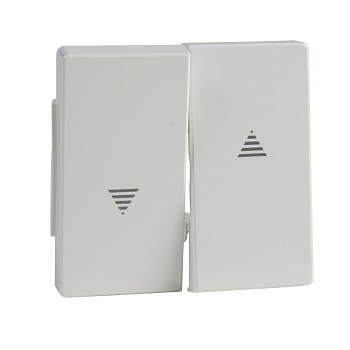 SE Merten Aquadesign Полярно-Бел Клавиша для выключателей рольставней (MTN343419)