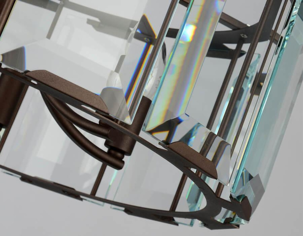 Купить Ambrella Подвесная люстра с хрусталем TR5144 CF/CL кофе/прозрачный E14/6 max 40W D600*1000