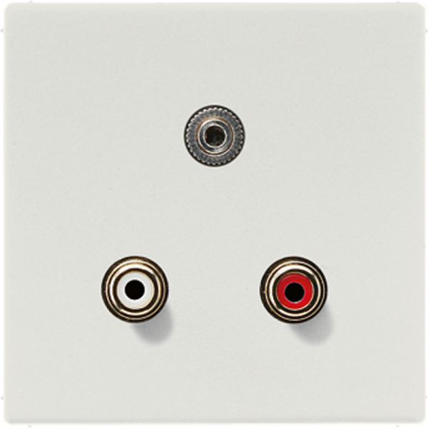 JUNG 2x Cinch Audio (RCA) / Stereo разъем (TRS 3.5 mm), светло-серый MALS1011LG