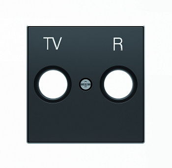ABB SKY Чёрный бархат Накладка для TV-R розетки 2CLA855000A1501