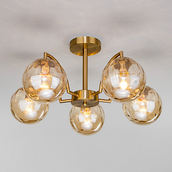 Eurosvet 30178/5 Светильник потолочный/ латунь a056067