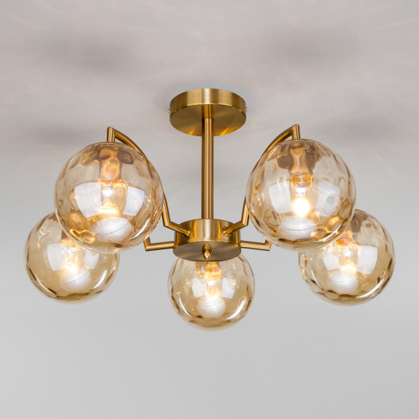 Eurosvet 30178/5 Светильник потолочный/ латунь a056067