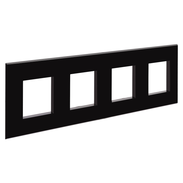 Купить DKC Рамка "Avanti", "Черный квадрат", 4 поста (8 мод.)