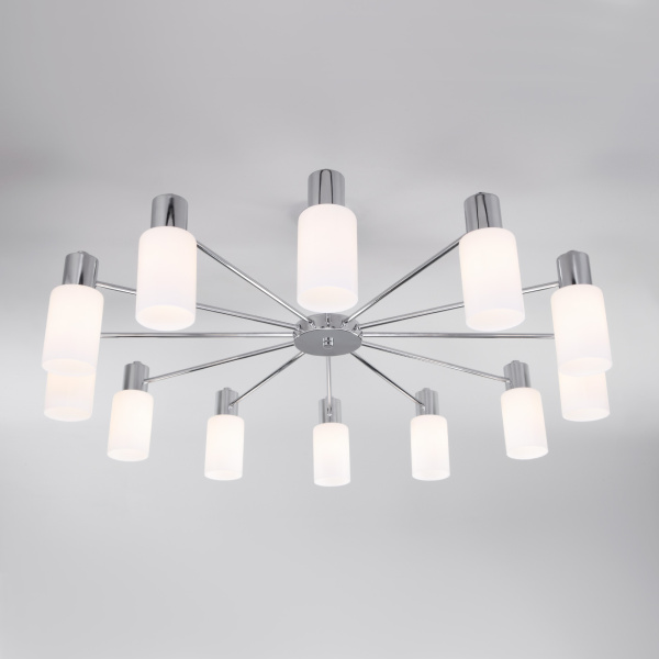 Купить Eurosvet Потолочная люстра со стеклянными плафонами 70160/12 хром a057112