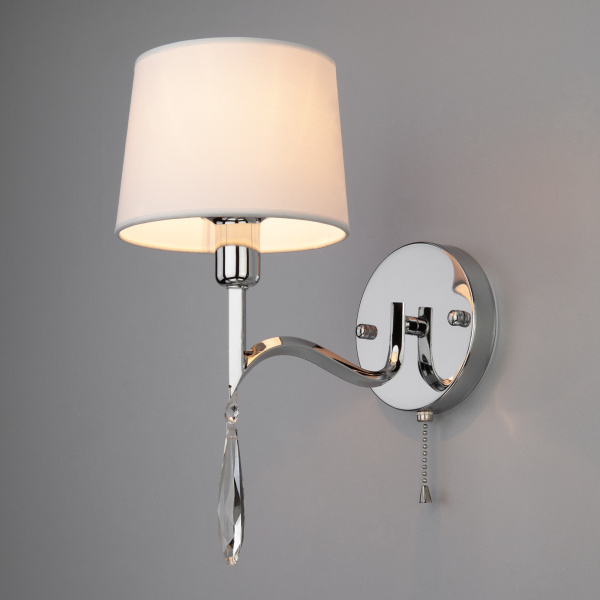 Купить Eurosvet 10127/1 Светильник настенный хром/прозрачный хрусталь Strotskis a055314