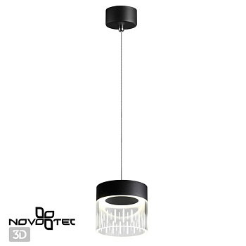 Novotech 359006 OVER NT23 000 черный Светильник накладной светодиодный IP20 LED 4000K 10W 85-265V AURA