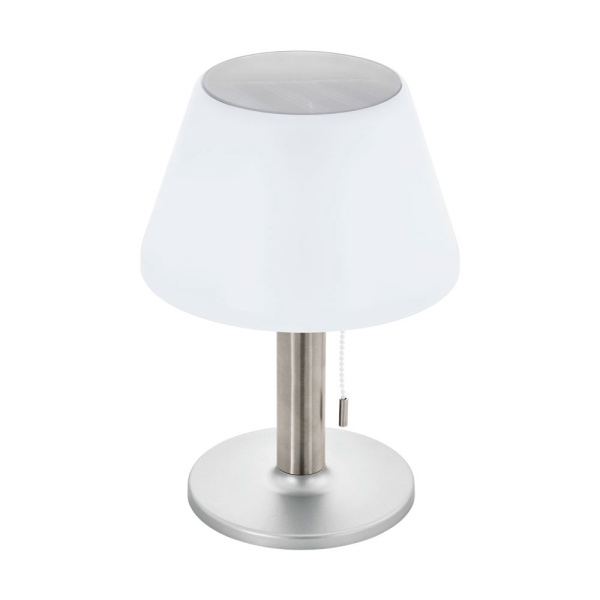 Eglo 48749 Настольная лампа на солнечной батарее, серебряный/белый