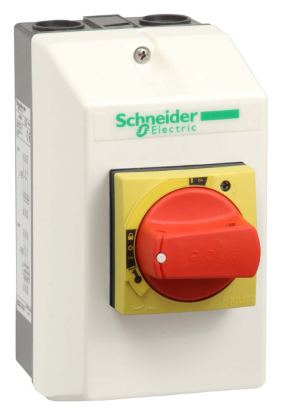 Купить SE GV2 Корпус для автоматического выключателя с магнитным расцепителем GV2L, красная рукоятка GV2PC02