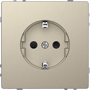 SE Merten D-Life Сахара Розетка 16А с/з и шторками MTN2300-6033