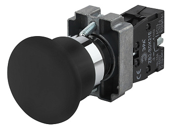 ЭРА Кнопка управления LAY5-BC21 "Грибок" черн.1з (20/200/3200)