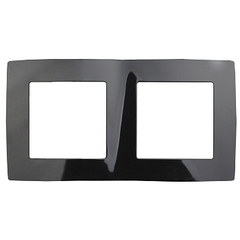ЭРА 12-5002-06 Чёрный Рамка на 2 поста, 12