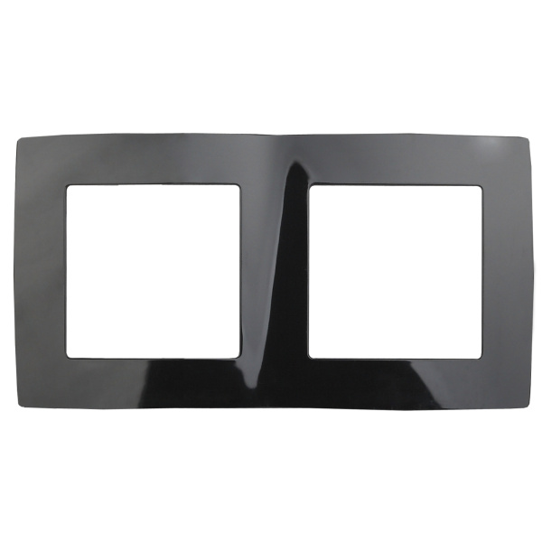 ЭРА 12-5002-06 Чёрный Рамка на 2 поста, 12