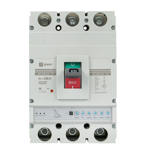 Купить EKF PROxima Автоматический выключатель ВА-99М 630/630А 3P 65кА с электронным расцепителем