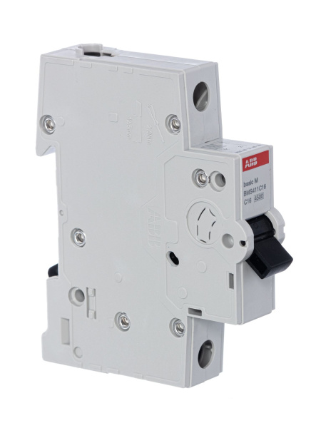 Купить ABB Выключатель автоматический 1P, 16A, C, 4,5кА, BMS411C16 2CDS641041R0164