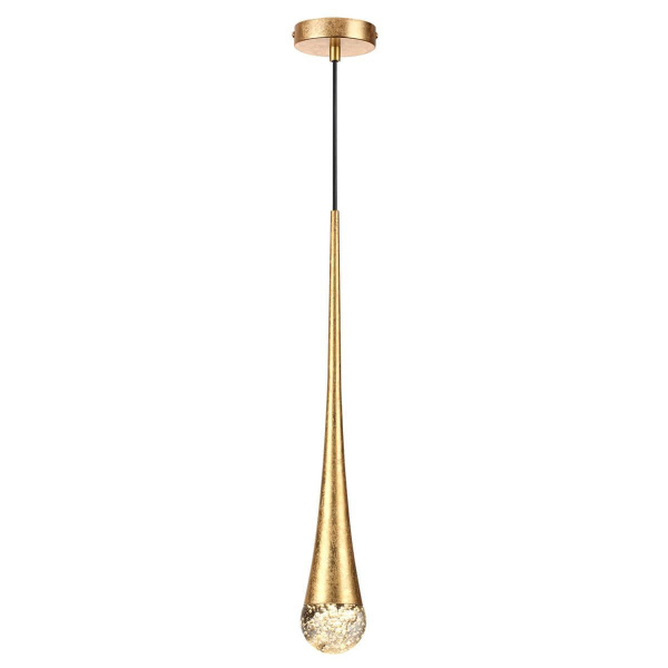 Odeon Light 4278/1 L-VISION ODL21 113 прозрачн/золот фольг-ние Подвесной светильник IP20 GU10 LED 12W GOTTA