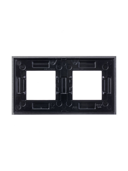 Купить ABB NIE Zenit Сталь Рамка 2-я 2+2 мод 2CLA227200N4001