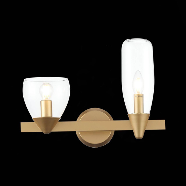 Купить ST Luce SL1119.201.02 Светильник настенный Золото/Прозрачный E14 2*40W