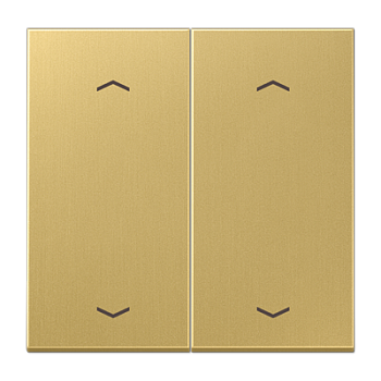 JUNG Клавиша для KNX кнопки, 2 группы, с символами "стрелки" металл латунь Classic ME102PC