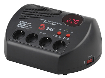 ЭРА СНК-1500-Ц Стабилизатор напр. компакт, ц.д., 160-260В/220В, 1500ВА