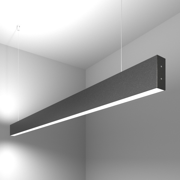 Elektrostandard 101-200-40-128 / Линейный светодиодный подвесной двусторонний светильник 128см 50W 6500K черная шагрень a042947