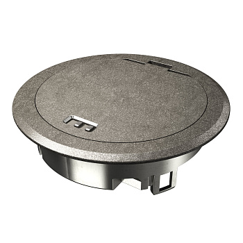 OBO Bettermann Лючок GES R2, пылевлагостойкий IP66, IK10, нагрузка до 2039 кг, 40х140 мм (металл оксидированный) 7408849