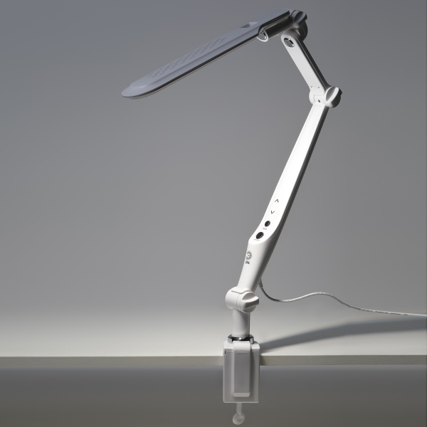 ЭРА Настольный светильник NLED-496-12W-W светодиодный на струбцине белый