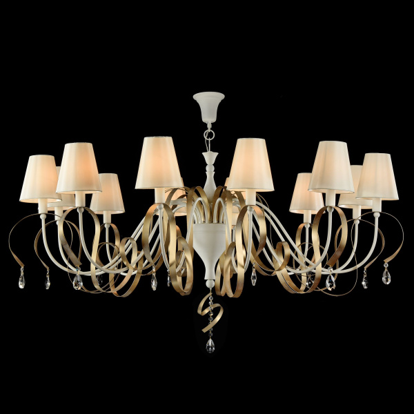 Maytoni Elegant Intreccio Белый с Золотом Люстра 12xE14 40W ARM010-12-W Купить Maytoni Elegant Intreccio Белый с Золотом Люстра 12xE14 40W ARM010-12-W