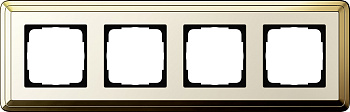 Gira ClassiX Латунь/Кремовый Рамка 4-ая 0214633