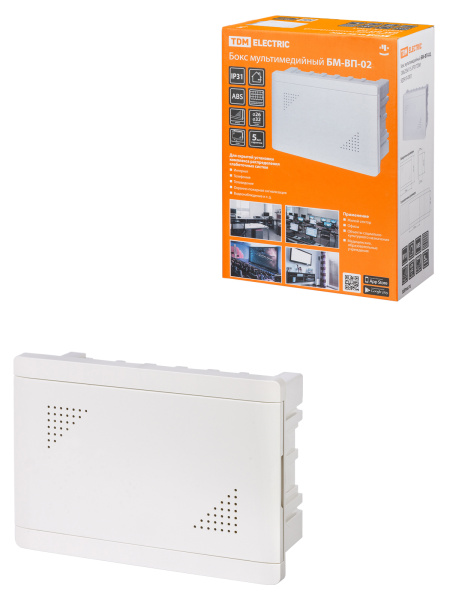 TDM Бокс мультимедийный БМ-ВП-02, 330х235х115, IP31 SQ0915-0301