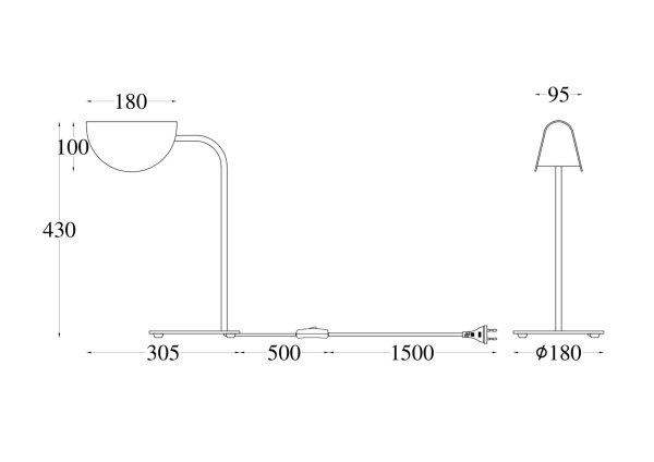 Купить Maytoni Technical Черный  Лампа настольная MOD126TL-01B