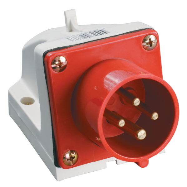 Купить IEK Вилка стационарная ССИ-524 32А-6ч/380-415В 3Р+РЕ IP44 MAGNUM