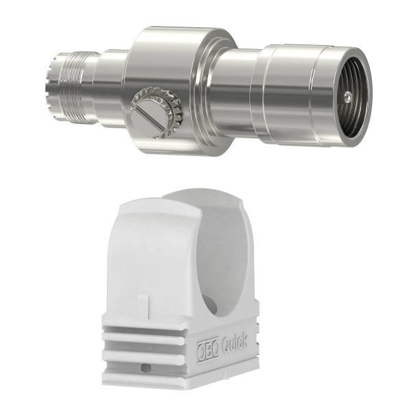 OBO Bettermann УЗИП для коаксиального кабеля  (тип разъема S-UHF), 130 В 5093023