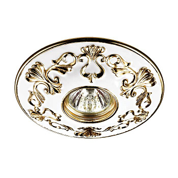 Novotech 370215 NT16 143 белый/золото Встраиваемый декоративный светильник IP20 GX5.3 50W 12V PATTERN Novotech 370215 NT16 143 белый/золото Встраиваемый декоративный светильник IP20 GX5.3 50W 12V PATTERN