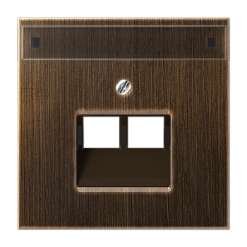 JUNG крышка для модульных разъемов, латунь Antik ME2969-2NAUAAT