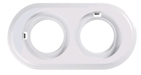 BIRONI Лизетта Пластик Белый Рамка 2-ая BF1-620-21