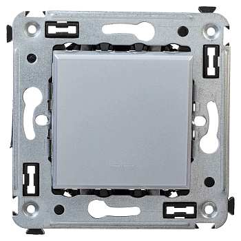 DKC Инвертор одноклавишный в стену, "Avanti", "Закаленная сталь"