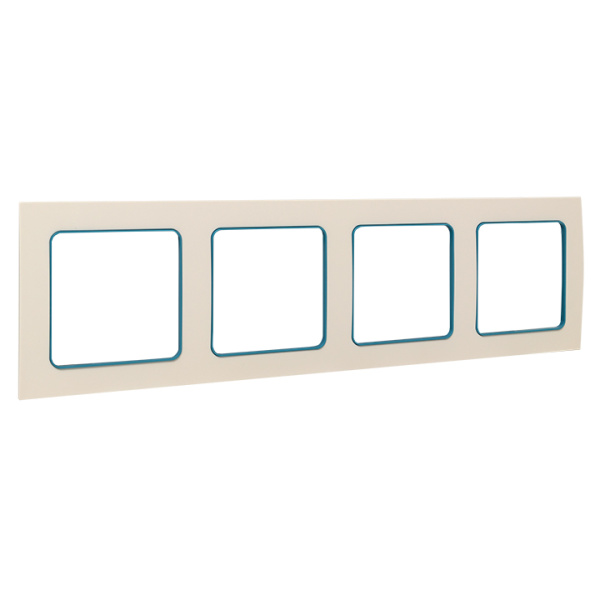 Купить EKF PROxima Стокгольм Белый Линия синяя Рамка 4-ая