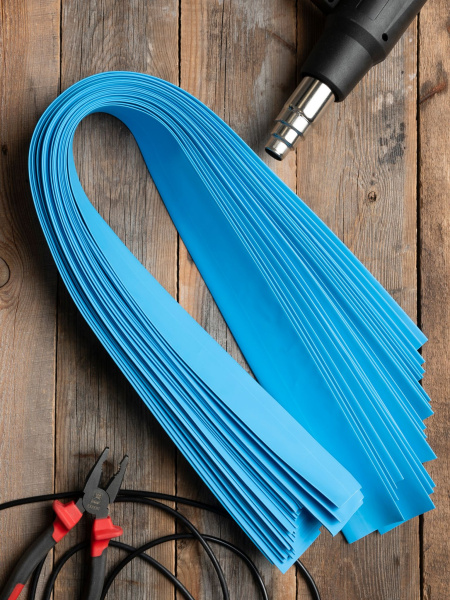 Купить EKF PROxima Термоусаживаемая трубка ТУТ нг 30/15 синяя в отрезках по 1м