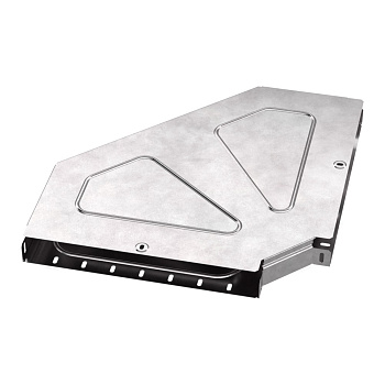 Промрукав Угол горизонтальный 90 градусов с крышкой Стандарт 400х50 PR16.0622