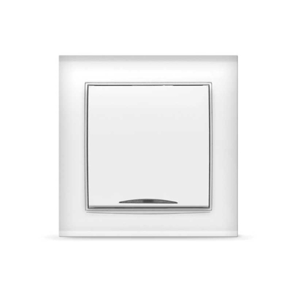 UNIVersal "Бриллиант" Выключатель Бел 1 кл. с подсветкой 7947397