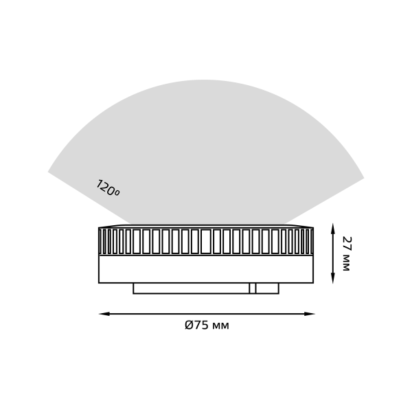 Купить Gauss Лампа GX53 11W 1050lm 6500K LED 108008311