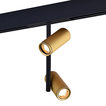 ST LUCE ST808.236.16 Магнитный трековый светильник Золотистый LED 1*16W 3000K 1 100Lm Ra>90 IP20 D45xH240 48VV