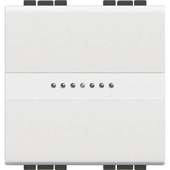 BT LL Белая Кнопка аксиальная 1-кл. 10А, 250В, автомат. клеммы, 2 мод. (замена для арт. N4055M2A) N4055M2AN