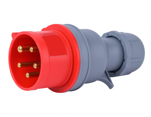 Dekraft Вилка перен. 3Р+РЕ+N 32А 380В IP44 ВП-103