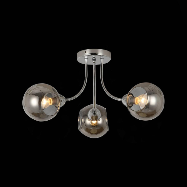 Купить Evoluce SLE102102-03 Светильник потолочный Хром/Дымчатый E14 3*40W