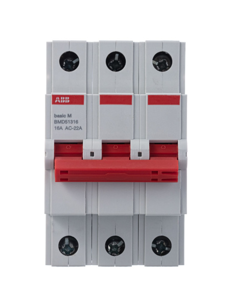 Купить ABB Basic M Выключатель нагрузки 3P, 16A, BMD51316 2CDD643051R0016