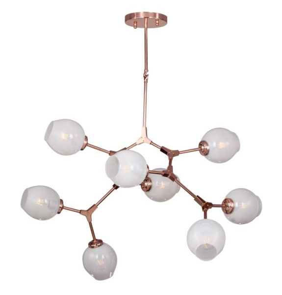 Favourite Bolos Медь/Белая Люстра 8*E27*40W 1743-8P