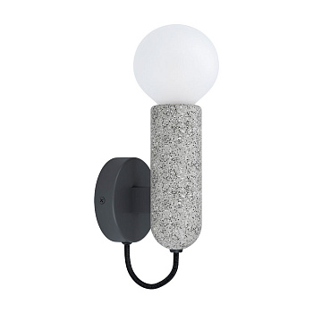 Eglo 39834 Бра GIACONECCHIA, 1х40W (E27), L55, H205, A105, сталь, антрацит/терраццо, серый