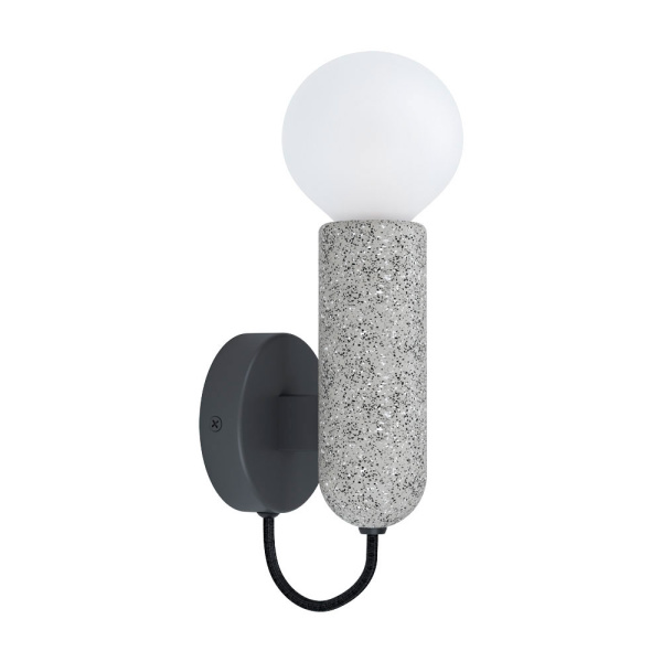 Eglo 39834 Бра GIACONECCHIA, 1х40W (E27), L55, H205, A105, сталь, антрацит/терраццо, серый